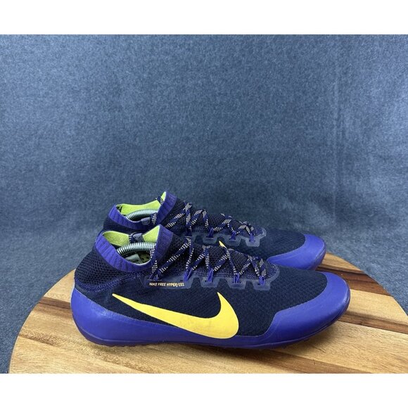Nike Free HyperFeel Trail Running Shoes Purple Yellow Mens 12.5 616247-080 - Picture 1 of 11